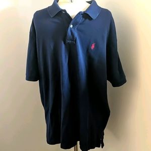 ✔️Navy blue Polo Ralph Lauren Polo Collar Shirt XXL